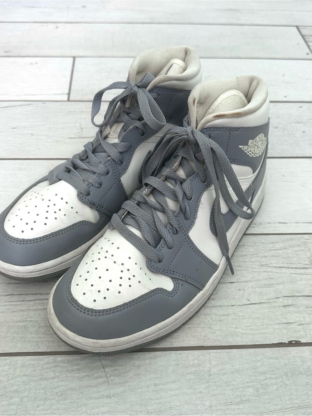 Nike Air Jordan 1 Mid Stealth Sneakers Size 8.5 - Picture 2 of 7